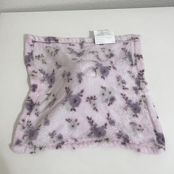 Manhattan Kids Babe Luxe Pink Elephant with Crown Security Blanket Lovey Flowers - Picture 8 of 8